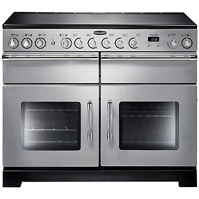 Rangemaster Excel 110 Electric Ceramic Range Cooker Stainless Steel/Chrome Trim